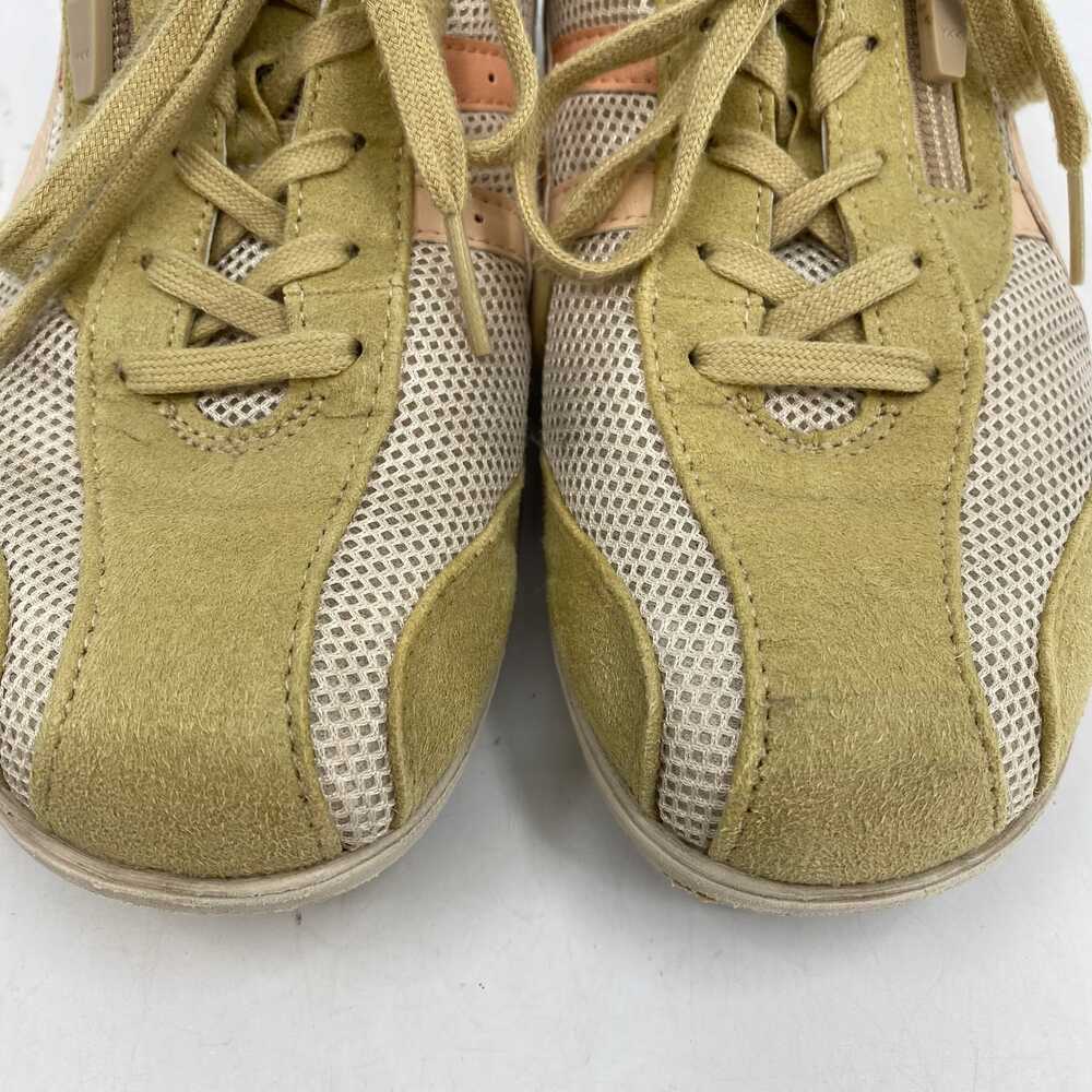 Asics Green Pink Athletic Sneakers | Women's Size 5 - Picture 4 of 9
